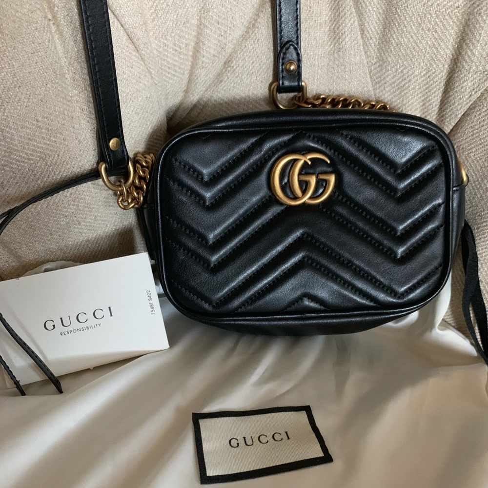 Mini GG Marmont chain shoulder bag